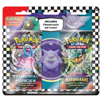 Pokémon Scarlet & Violet Eraser Blister rinkinys (Gengar)